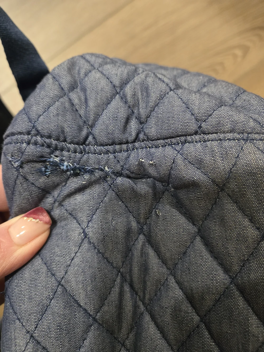 Vera Bradley Quilted Light Gray Backpack